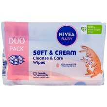 Nivea Baby Soft & Cream Cleanse & Priežiūros servetėlės 1.0ks