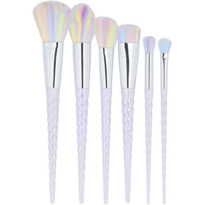 MIMO Makiažo šepetėlių rinkinys Unicorn Pastel ( 6 vnt ) Moterims