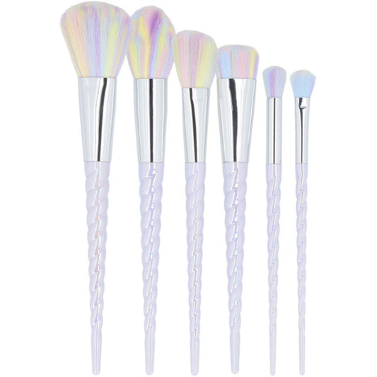 MIMO Makiažo šepetėlių rinkinys Unicorn Pastel ( 6 vnt ) Moterims
