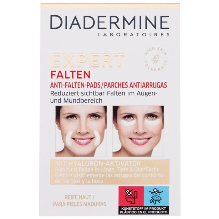 Diadermine „Expert Anti-Wrinkle-Pads“ – pleistrai nuo raukšlių aplink akis ir burną (12.0ks) Moterims