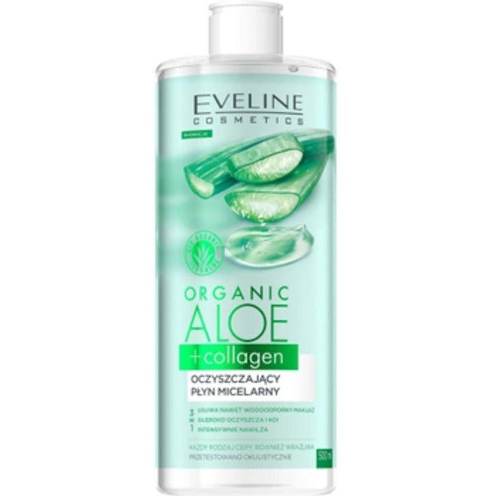 Eveline Cosmetics organinis alavijo micelinis viruo – makiažą šalinantis micelinis viruo visų tipų odai