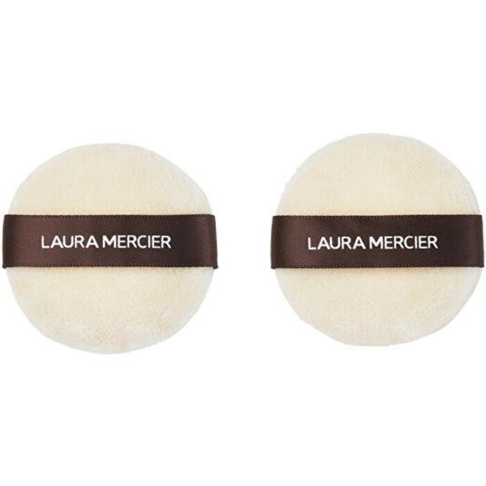 Laura Mercier vidutinio dydžio veliūrinė pudra - kempinėlės biriai pudrai, 2 vnt.