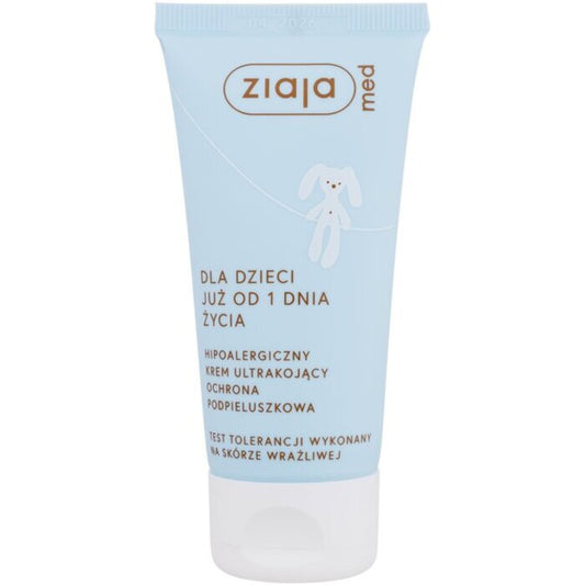 Ziaja Ziaja Med Kids Hypoallergenic Ultra Soothing Cream on rahustav ja kaitsev kreem mähkmepiirkonnale. (50 ml) Naistele