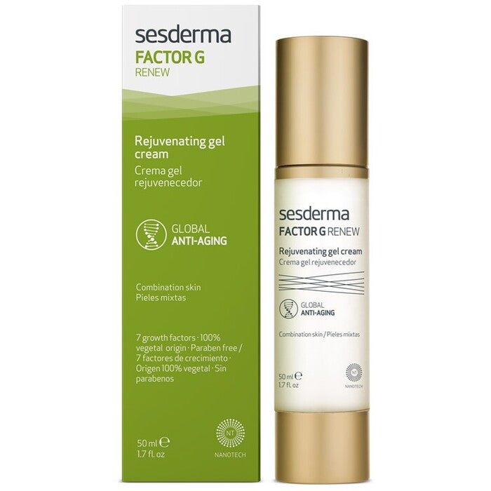 Sesderma Factor G Renew noorendav geelkreem – geelkreem näo- ja kaelakontuuride taastamiseks.