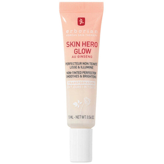Erborian „Skin Hero Glow“ netonuotas tobulinimo kremas lygina ir skaistina odą