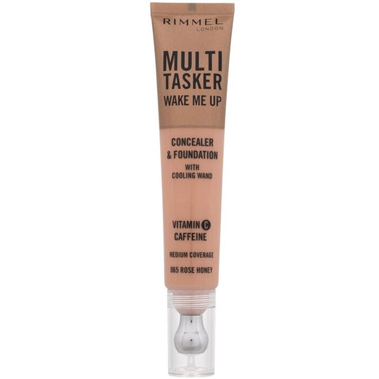 Rimmel „Multi Tasker Wake Me Up“ korektorius ir  Fondas 20 ml (060 Light Honey) Moterims