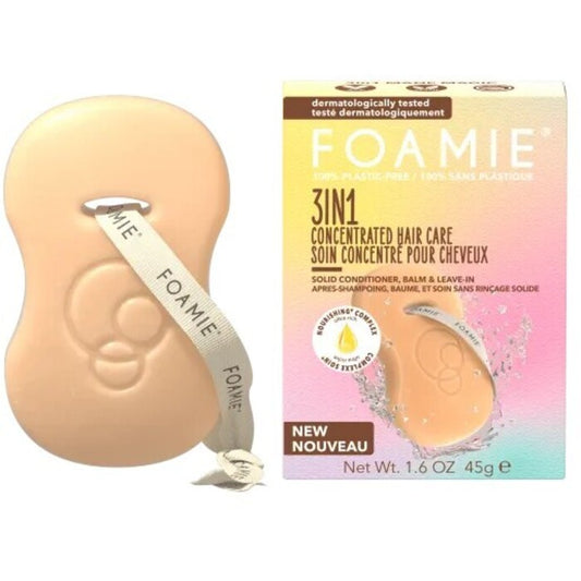 Foamie koncentruotas plaukų priežiūros produktas – kietas plaukų kondicionierius 3 viename