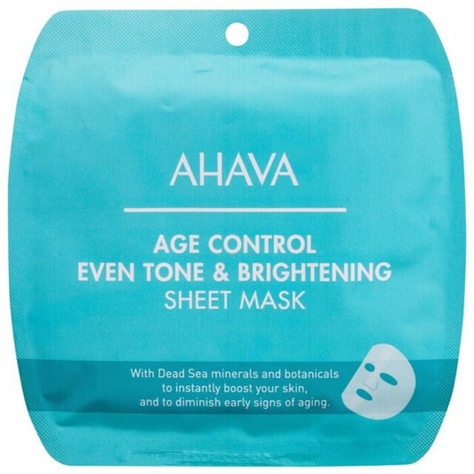 Ahava Age Control Even Tone & Brightening Sheet Mask – sära andev ja niisutav lehtmask