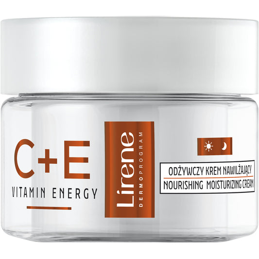 Lirene C+E vitamino energinis veido kremas drėkinamasis kremas – maitinamasis ir drėkinamasis odos kremas