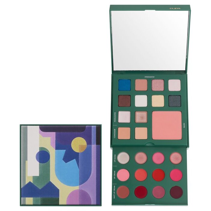 „Pupa Pupart M“ makiažo paletė žalia - dekoratyvinė kasetė 18,8 g