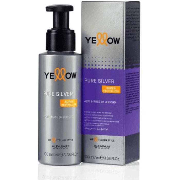 Alfaparf Milano Yellow Pure Silver Super Neutralizer – purpurinis pigmentas, skirtas neutralizuoti nepageidaujamus atspalvius 100ml Moterims