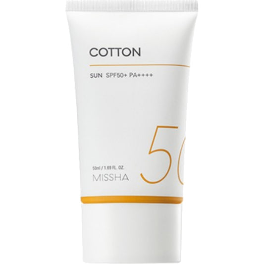 „Missha All Around Safe Block“ medvilninis apsauginis kremas nuo saulės SPF 50+ – apsauga nuo saulės