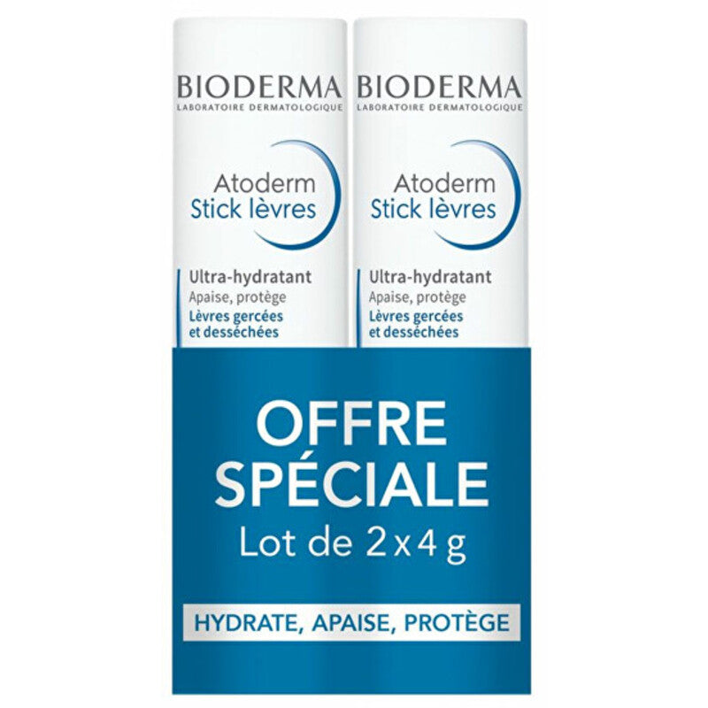 „Bioderma Atoderm“ rinkinys – sausų ir suskirdusių lūpų priežiūros rinkinys