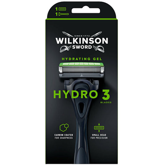 Wilkinson Sword Hydro 3 Black Edition - Skustuvas + 1 galvutė