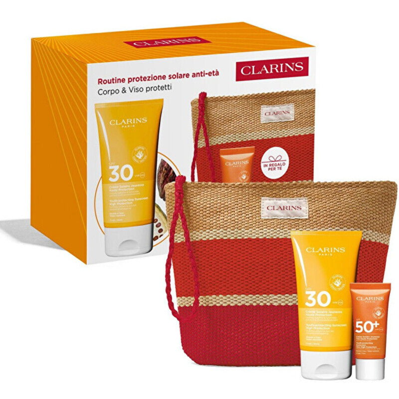 Clarins Reguliarus apsaugos nuo saulės rinkinys nuo senėjimo – dovanų rinkinys