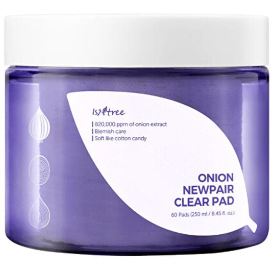 „Isntree Onion Newpair“ skaidrūs odos valymo padai (60 vnt.)