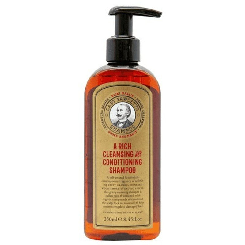 Captain Fawcett Ricki Hall's Booze & Baccy A Rich Cleansing & Conditioning šampūnas – Apsauginis plaukų šampūnas 250ml
