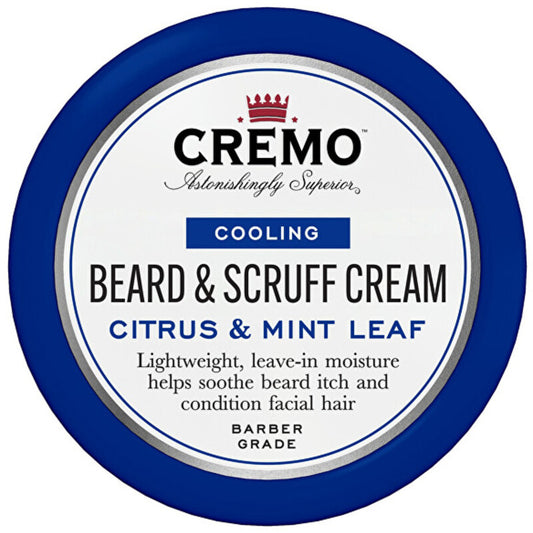 Cremo Citrusiniai ir  Mėtų lapų vėsinamoji barzda ir  Scruff Cream – vėsinantis barzdos kremas 113.0g