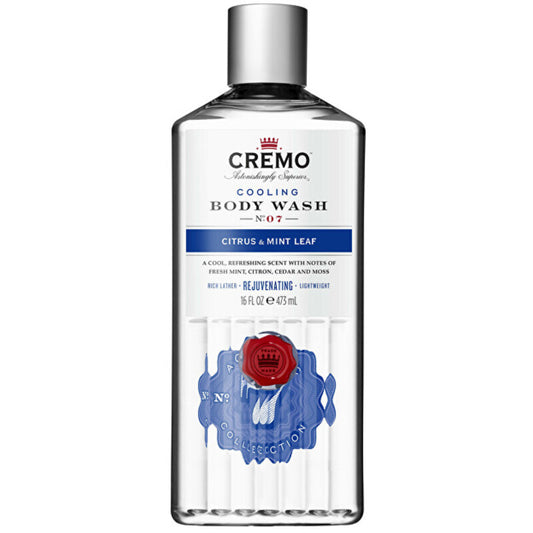 Cremo Citrusiniai ir  Mint Leaf Cooling Body Wash – gaivinanti dušo želė 473ml