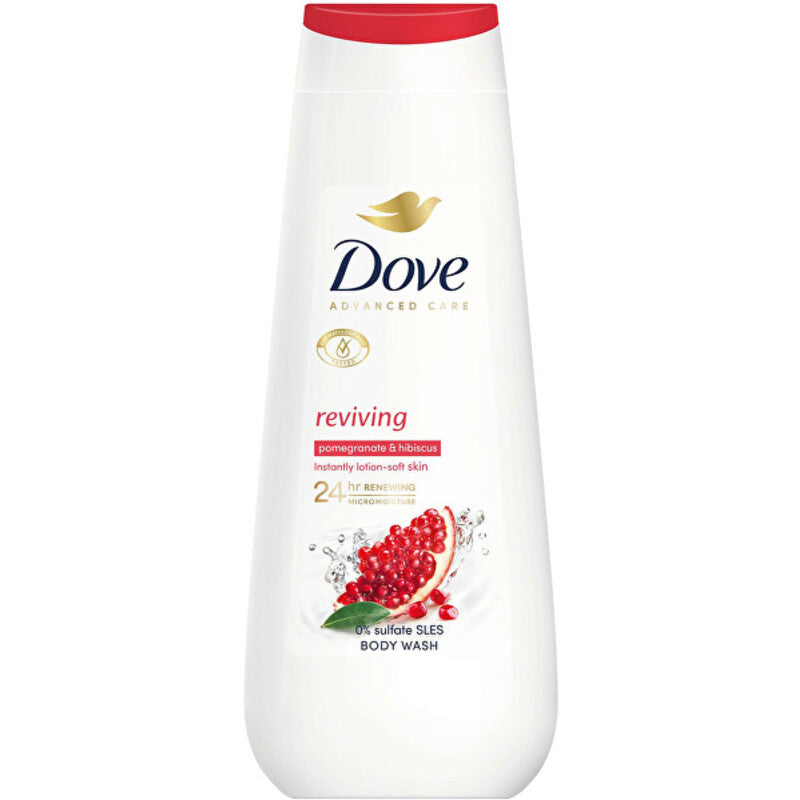 Dove Advanced Care Reviving Body Wash – dušo želė su granatų ir hibisko kvapu