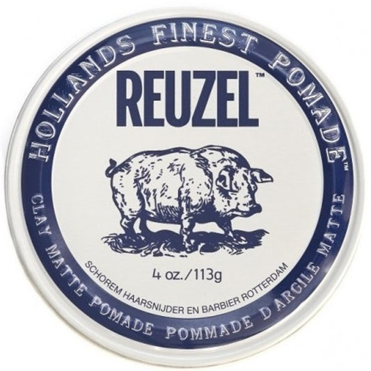 Reuzel Clay Matte Pomade - Matinį efektą suteikianti plaukų pomada su moliu
