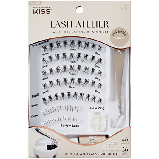 Kiss My Face Lash Atelier Design 02 – netikrų blakstienų rinkinys