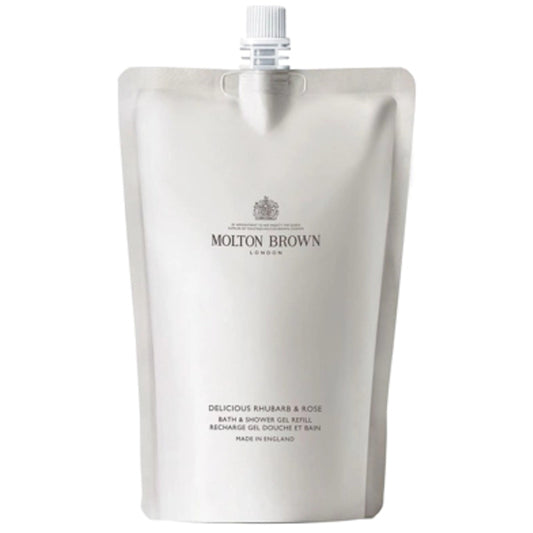 Molton Brown Delicious Rhubarb & Rose vonios ir dušo želė papildymas – dušo želė papildymas