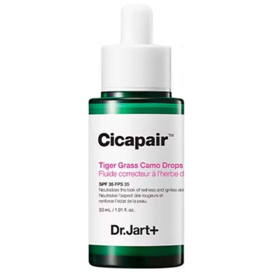 Dr. Jart+ + Cicapair™ Tiger Grass maskuojamieji lašai SPF 35 - šviesaus atspalvio skystis