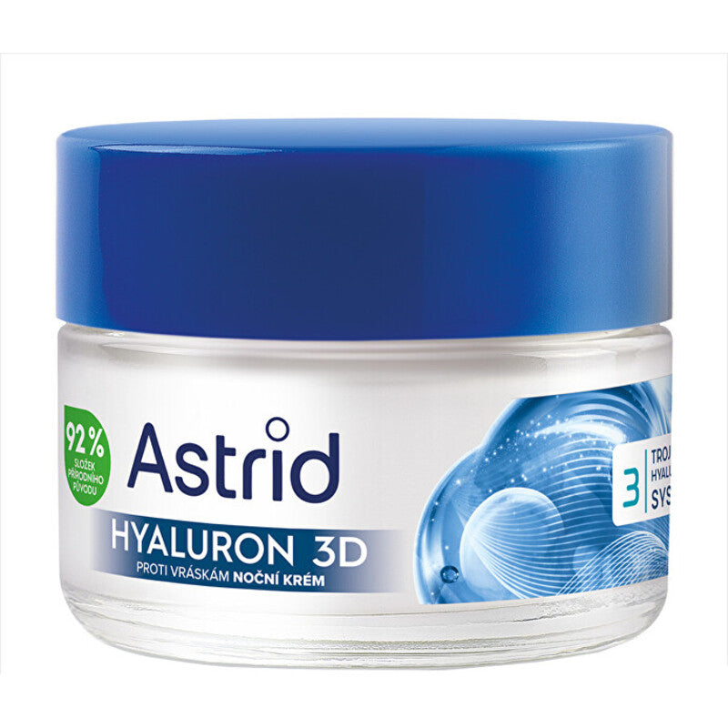 Astrid Hyaluron 3D Night Cream – Naktinis odos kremas nuo raukšlių