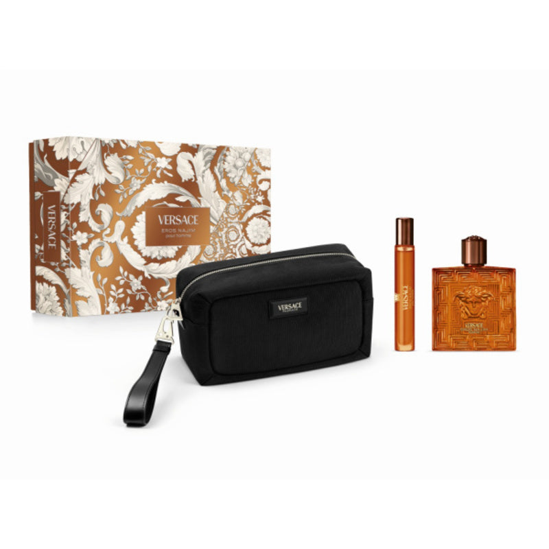 Versace Eros Najim Dovanų Rinkinys EDP 100 ml, mini EDP 10 ml ir kosmetinė