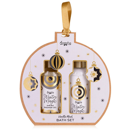 Accentra Winter Magic vanilje-muskuse vannikomplekt - vannihoolduse kinkekomplekt