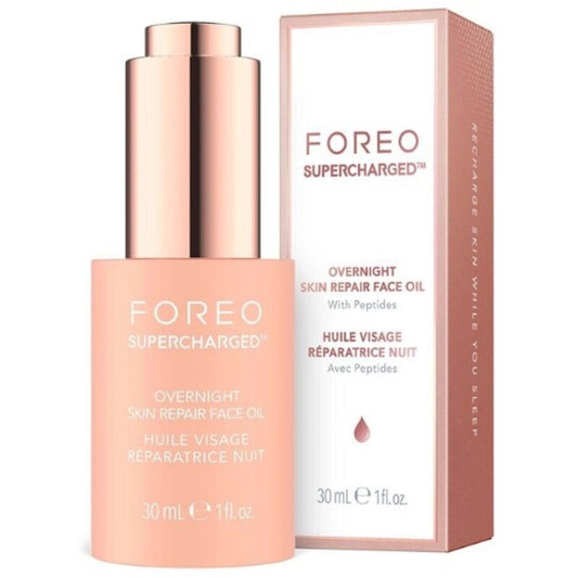 „Foreo Supercharged Overnight Skin Repair Face Oil“ – regeneruojantis veido aliejus