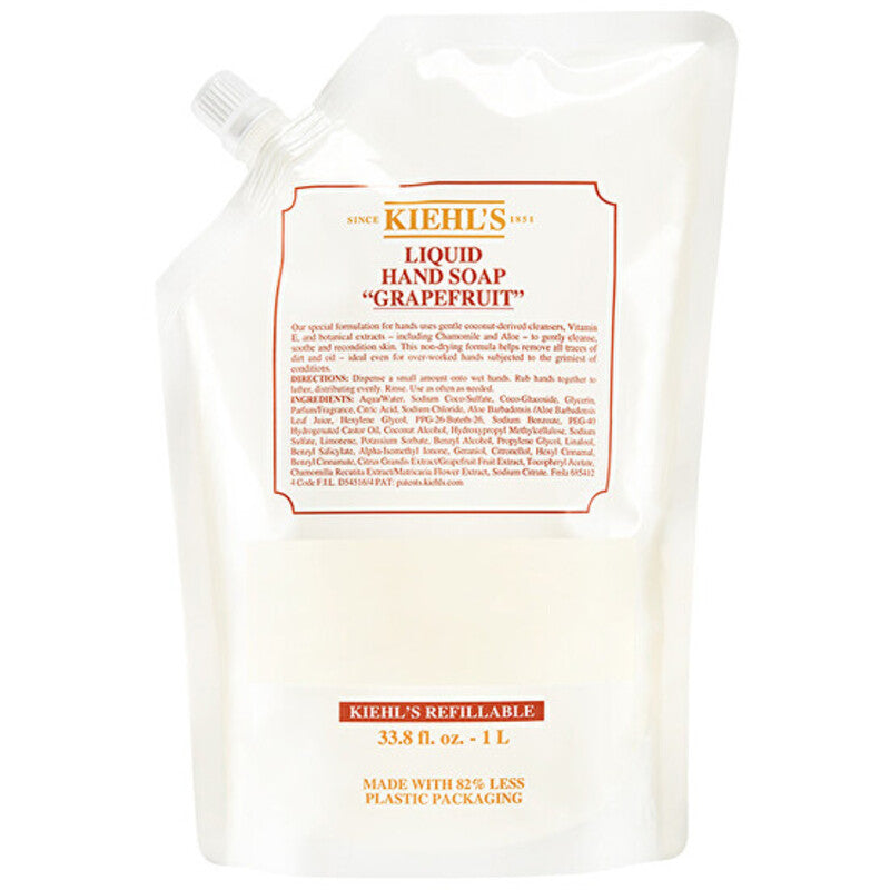 Kiehls Greipfrutų skysto rankų muilo papildymas - Rankų muilo priežiūros papildymas