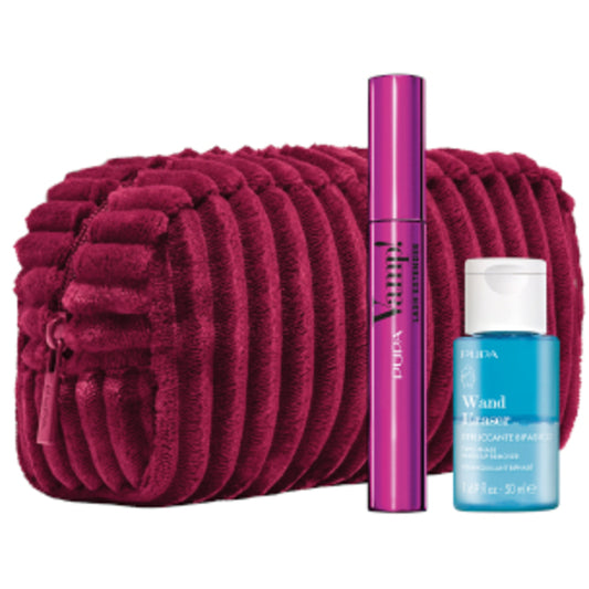 Pupa „Vamp!“ blakstienų ilgintuvo rinkinys – dovanų rinkinys su dvifaziu makiažo valikliu