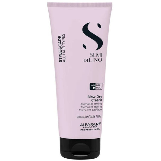 Alfaparf Milano Semi Di Lino Style & Care Blow Dry kremas - formavimo kremas plaukams formuoti karštyje