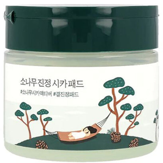 ROUND LAB Raminantys „Pine Calming Cica Pad“ tamponai (50 vnt.) – raminamieji tonizuojantys tamponai