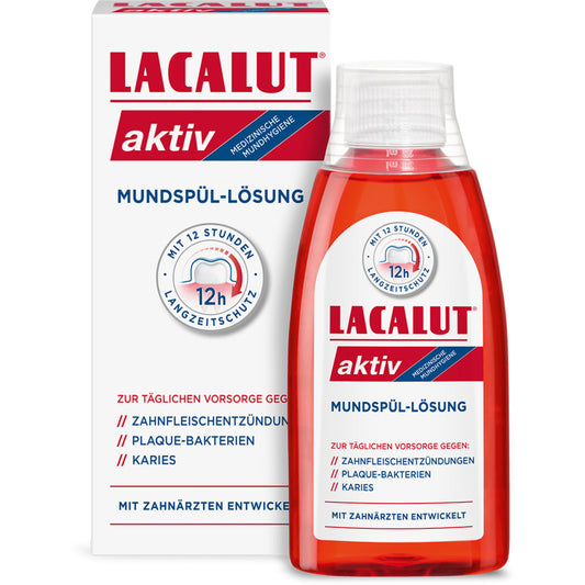 Lacalut „Activ“ burnos skalavimo skystis – burnos skalavimo skystis su fluoridu